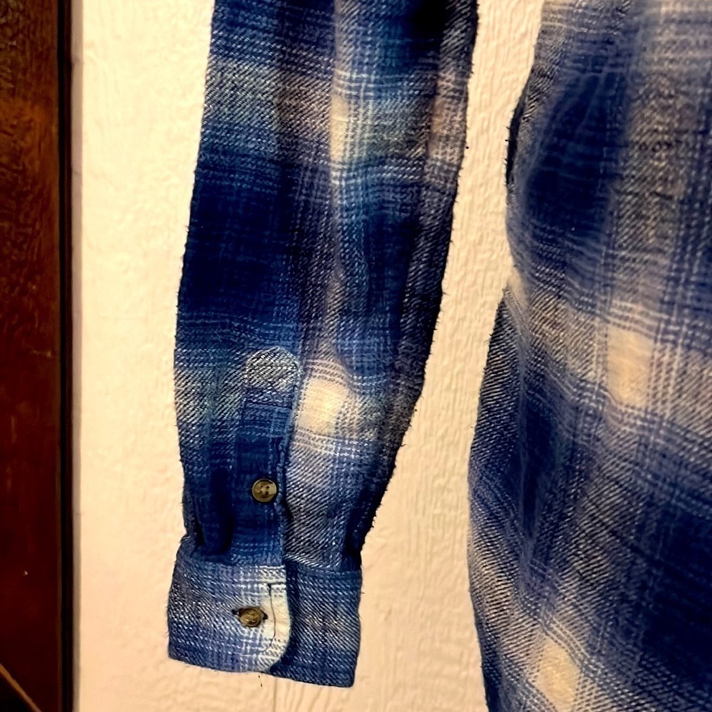 American Eagle amazingly soft boyfriend fit flannel xs - Picture 4 of 7
